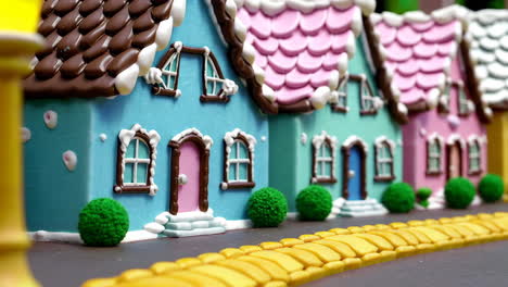 colorful gingerbread houses