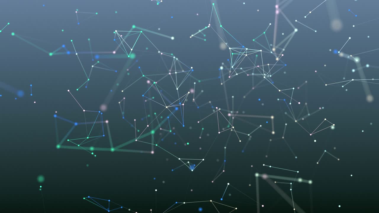 absract geometry background with lines and dots