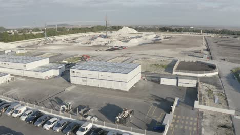 Aerial-view-of-working-site-in-France-during-sunny-day