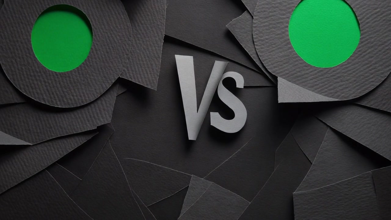 Versus Text on Abstract Paper Background