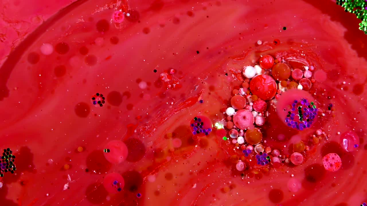 예술 잉크 페인트는 구에서 확산 폭발