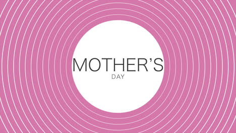 elegant mothers day greeting card with pink background and simple white design