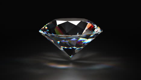 looping animation of diamond on black background