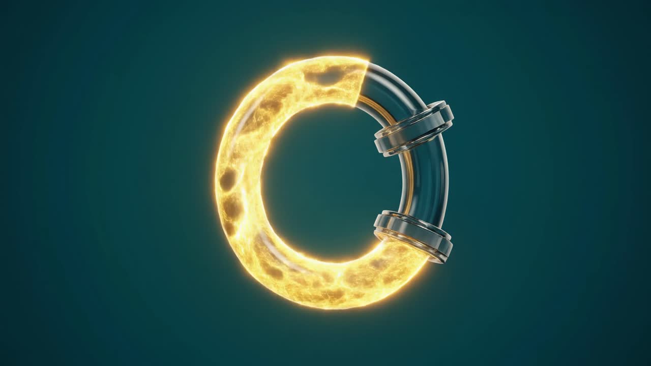 Glowing Energy Flowing Through a Circular Pipe