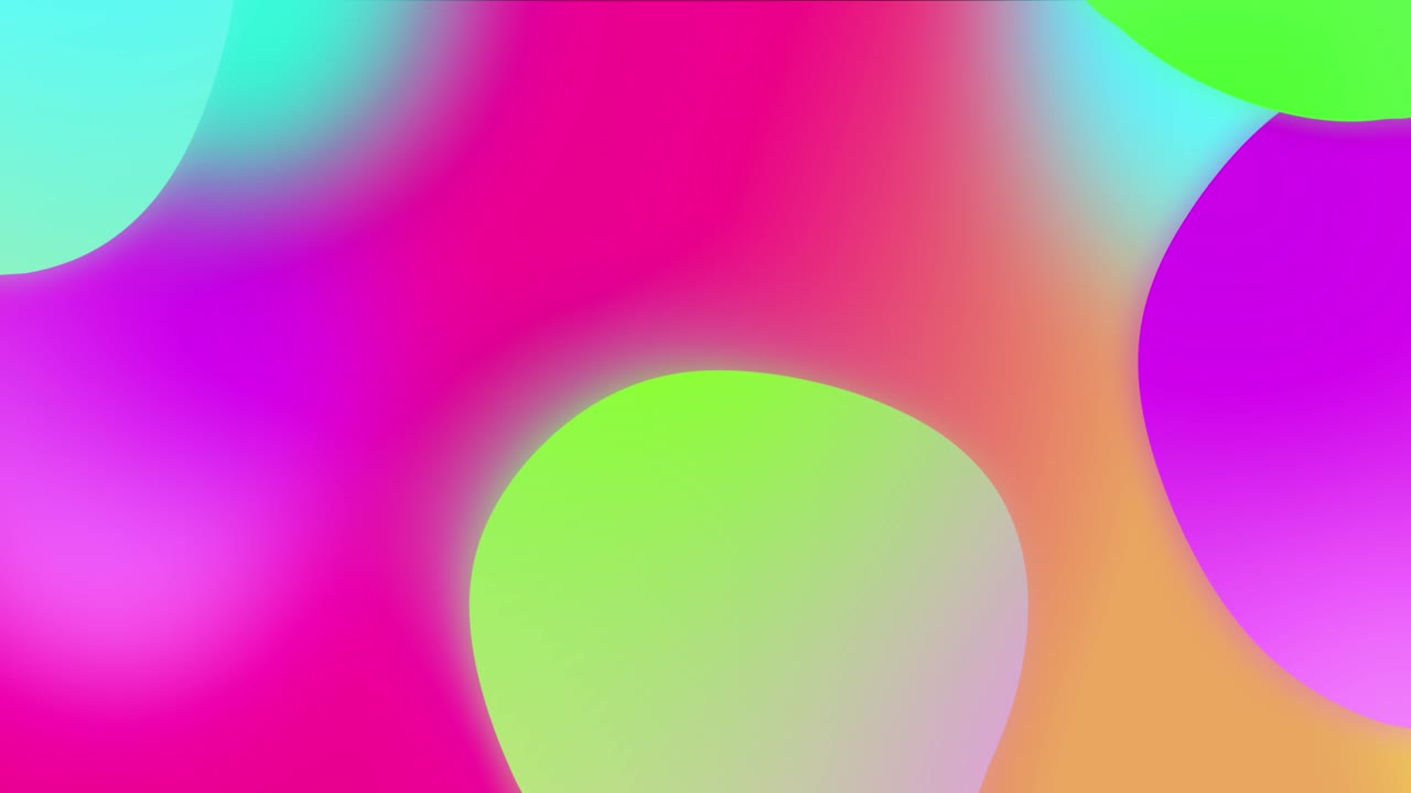 Abstract 3d loop background with beautiful colorful Soft vibrant gradient bubbles
