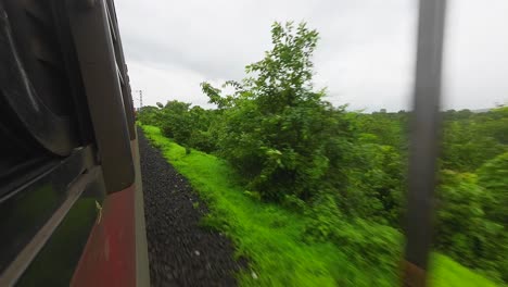 Schwarze-Wolken-Und-Grüner-Waldblick-Vom-Zugfenster-In-Der-Konkan-Eisenbahn