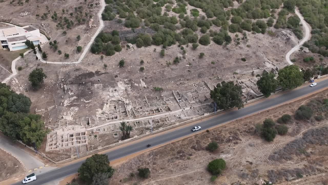 Dynamic 360° view of the massive Roman garum production factory ruins at Lixus, showcasing ancient industrial heritage in Morocco’s archaeological site