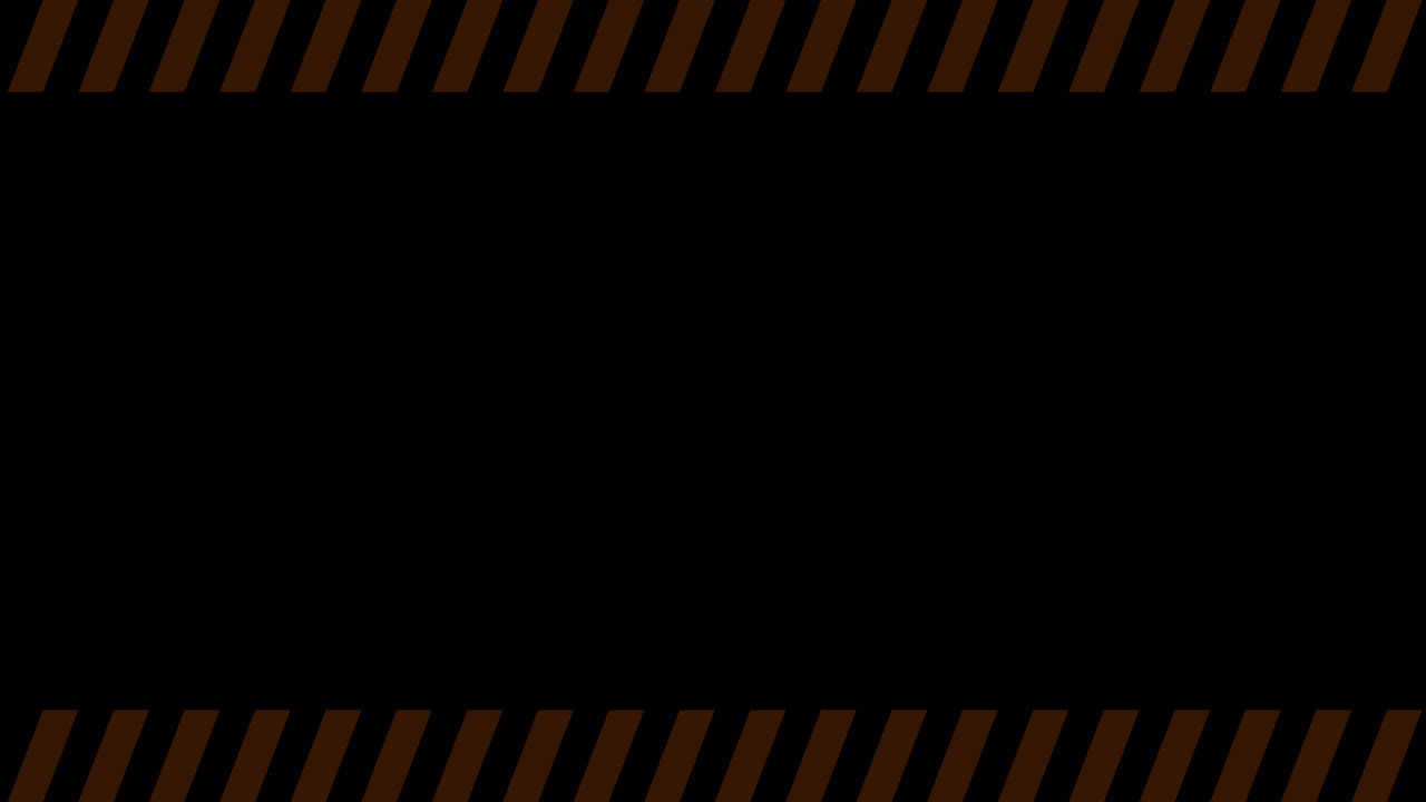 Abstract Brown and Black Striped Borders on Black Background