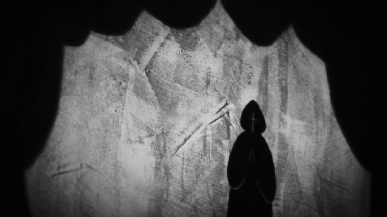 Praying Monk Shadow Puppet