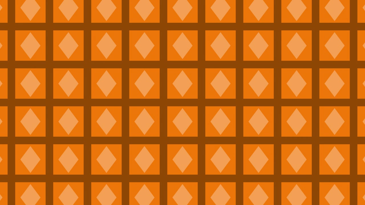 Orange and Brown Diamond Pattern