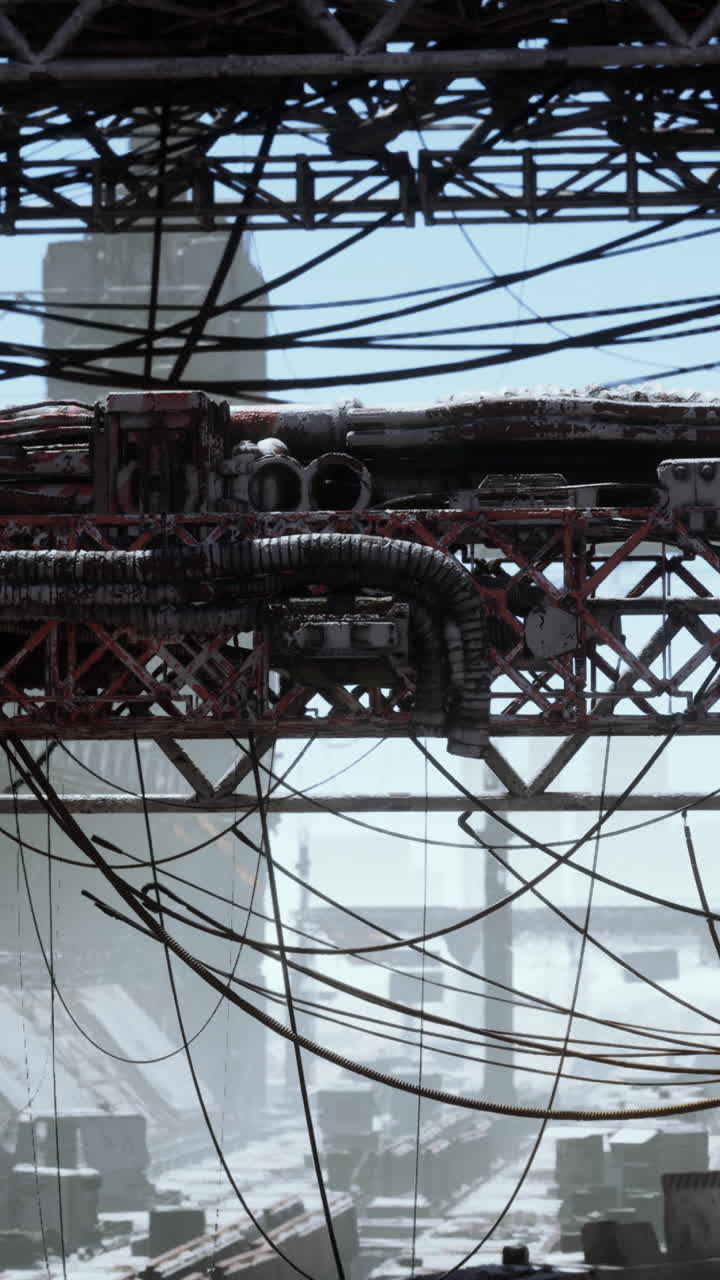 폐허가 된 사이버 크 도시