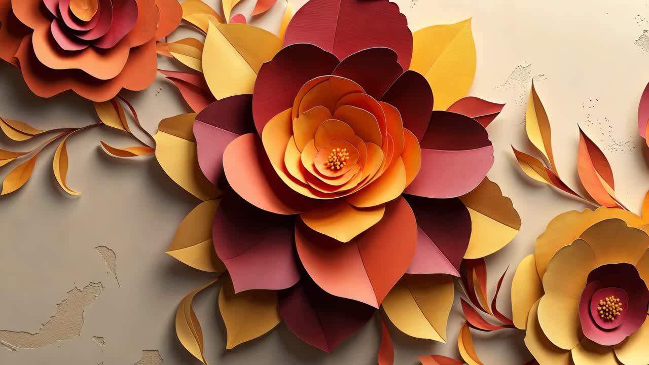 Elegant Paper Flower Art