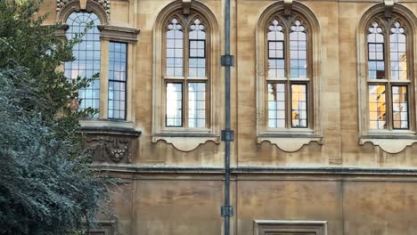 windows of radcliffe camera building in oxford, england