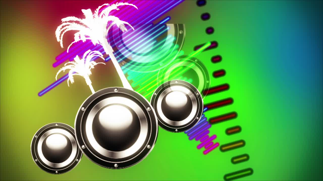 espectro de la música vintage vj bucle