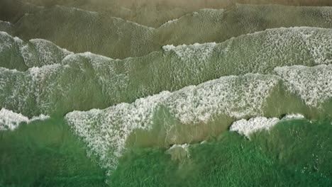 abstract wave sea beach on top view.