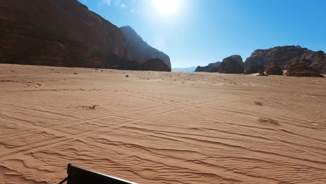 through the wadi rum desert by jeep