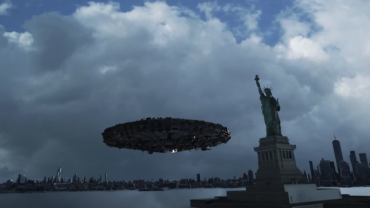 뉴욕시 위의 ufo
