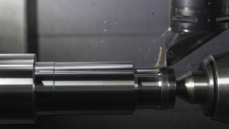 automated cnc lathe machine shaping metal with precision and accuracy