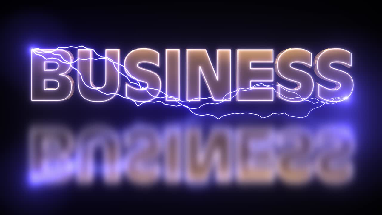 Business Concept theme, Futuristic And cinematic Business Title or text with nice Cyberpunk lighting effect, Business background, 4k High Quality, 3D render
