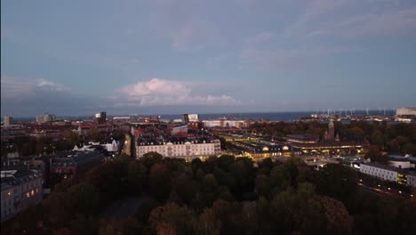 View-of-the-city-of-Copenhagen,-Denmark