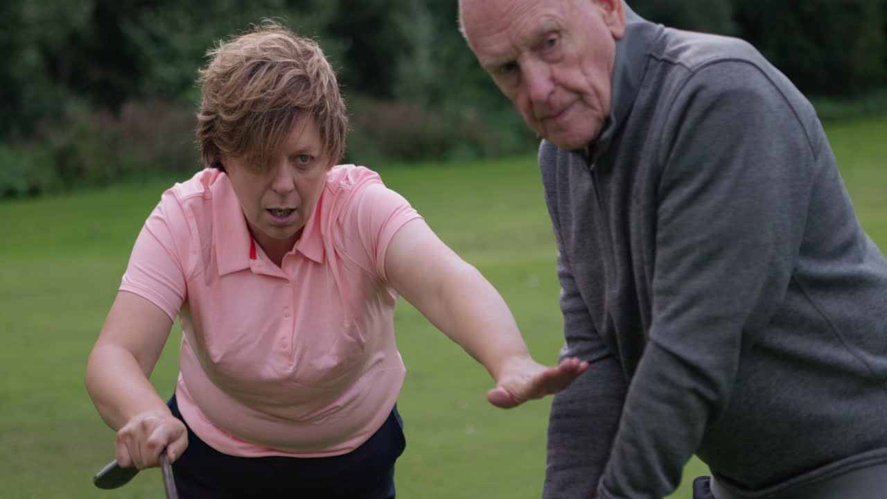 Golf instruction on the golf course