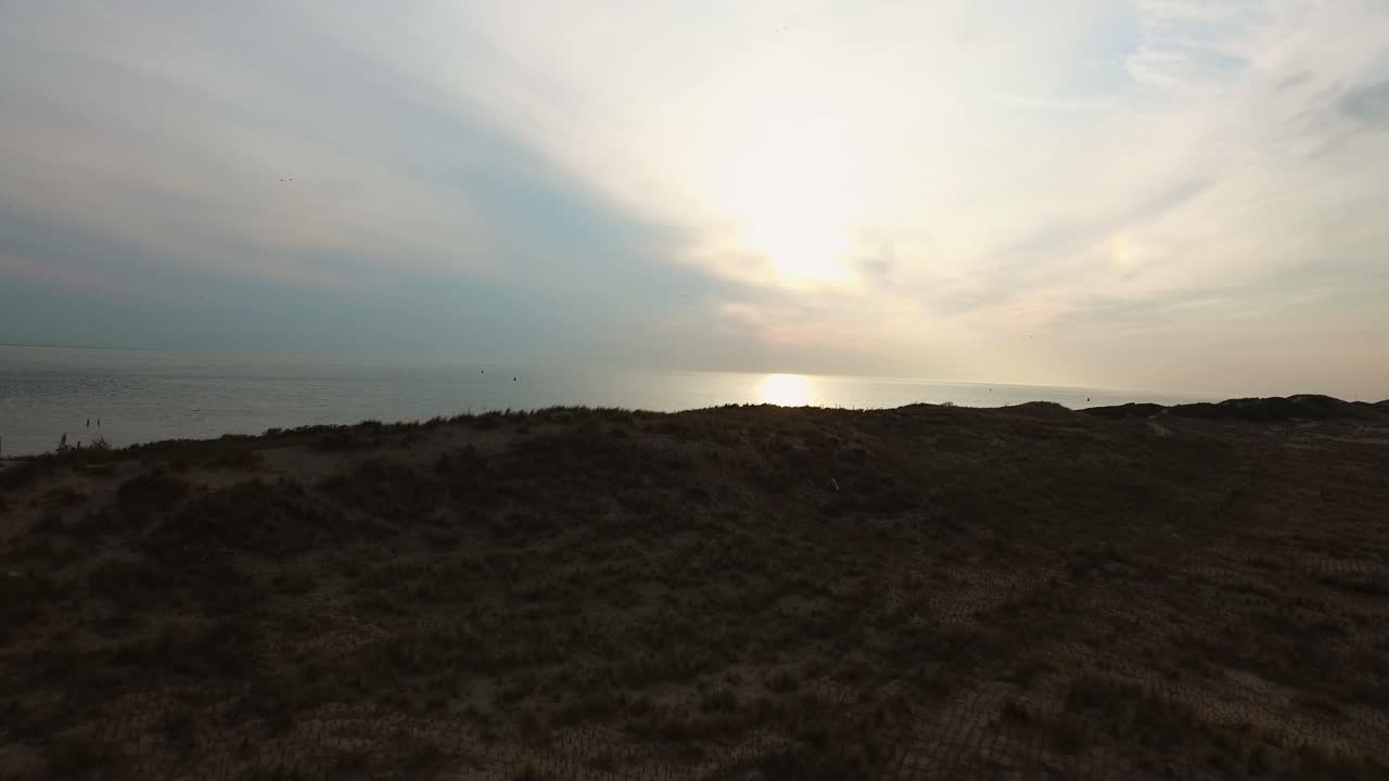 Scenic Coastal Landscape with Dunes and Ocean