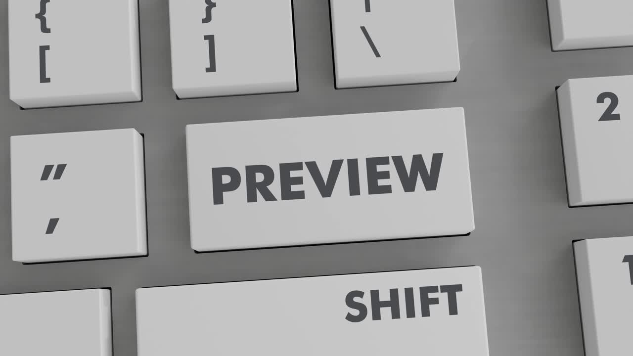 PREVIEW BUTTON PRESSING ON KEYBOARD