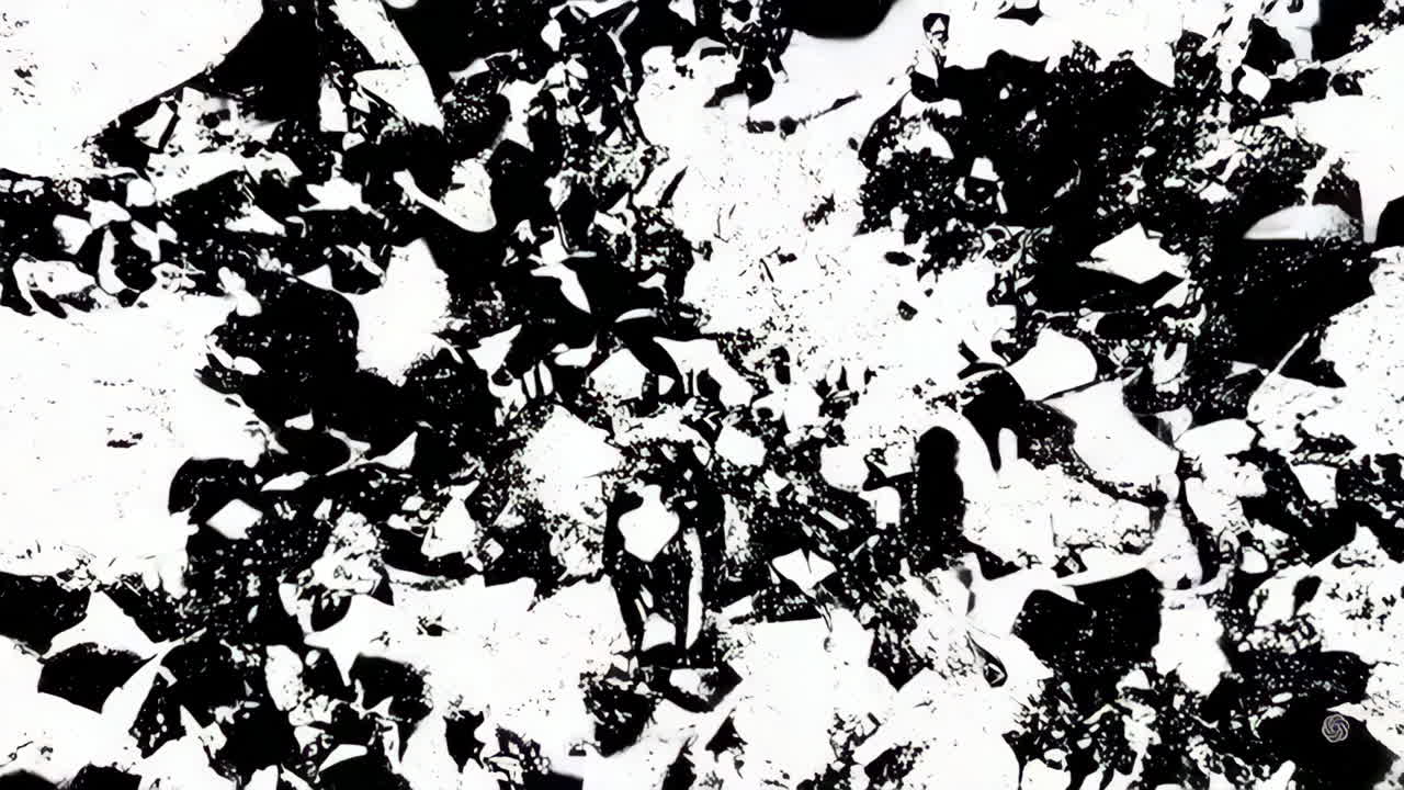 Abstract Black and White Fragmented Texture