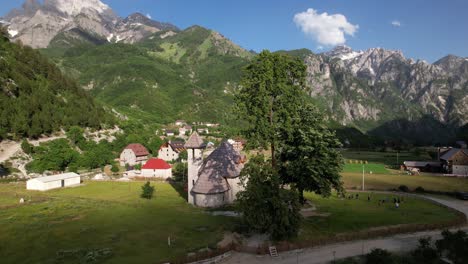 alpine village of theth, albania