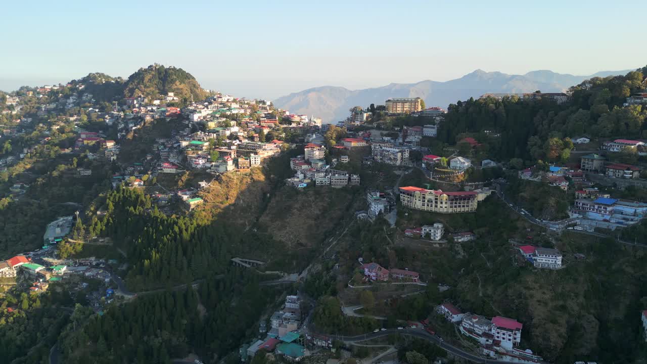 ghat roads in Missouri drone view in india