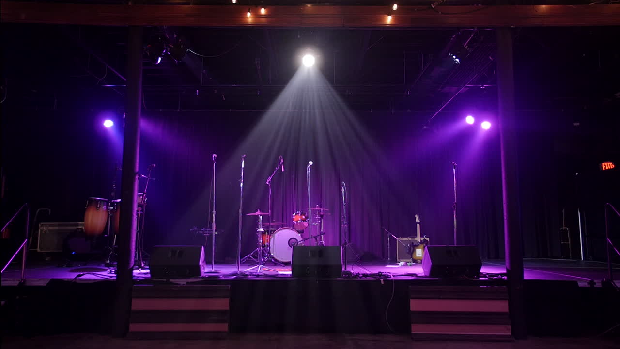 Stage ready for live music