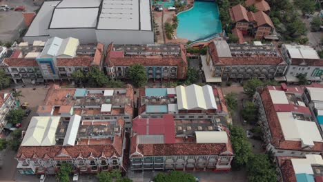 Drone-Shot-Aerial-View-of-the-City-of-Siem-Reap