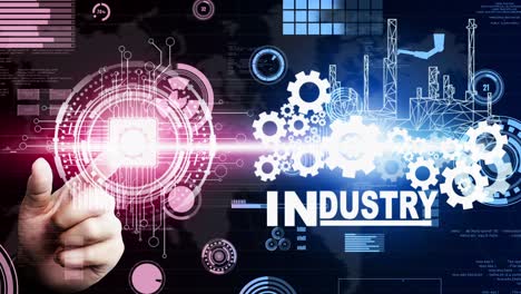 futuristic industry 4.0 and inventive mechanized engineering concept