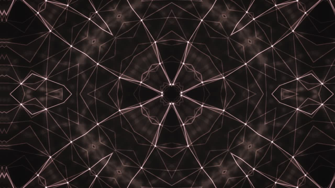 Geometric Design, Abstract Fractal Kaleidoscope