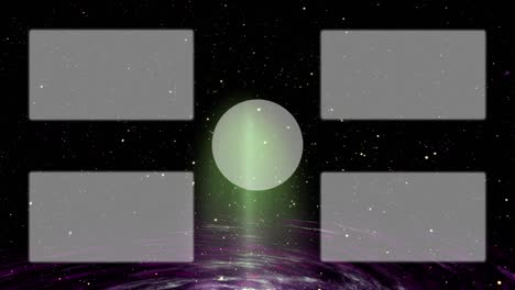 galaxy universe card final pantalla final gráficos en movimiento