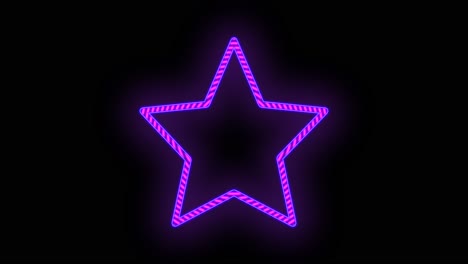 Neon-blue-disco-star