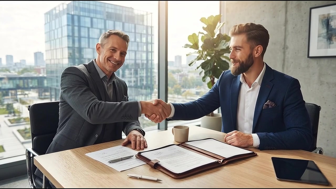 Dirigente uomo che collabora alla strategia sul posto di lavoro