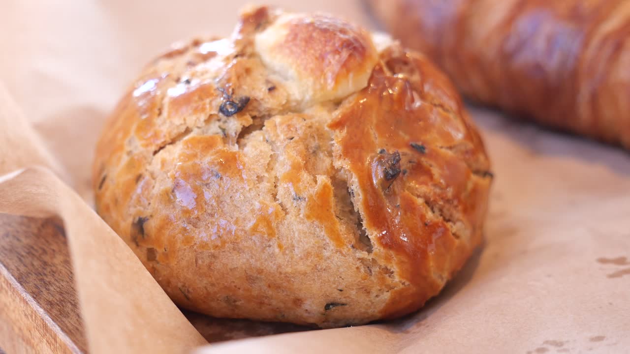 Close-up of pastries