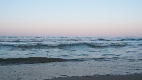 Valencia-Sea-Shot-Während-Des-Sonnenuntergangs