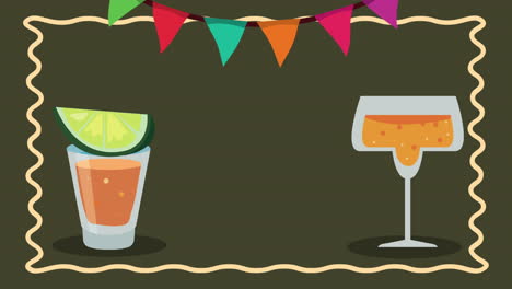 ilustración de las bebidas de la fiesta