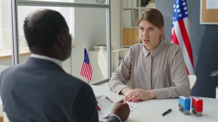 Job Interview in an Office Setting