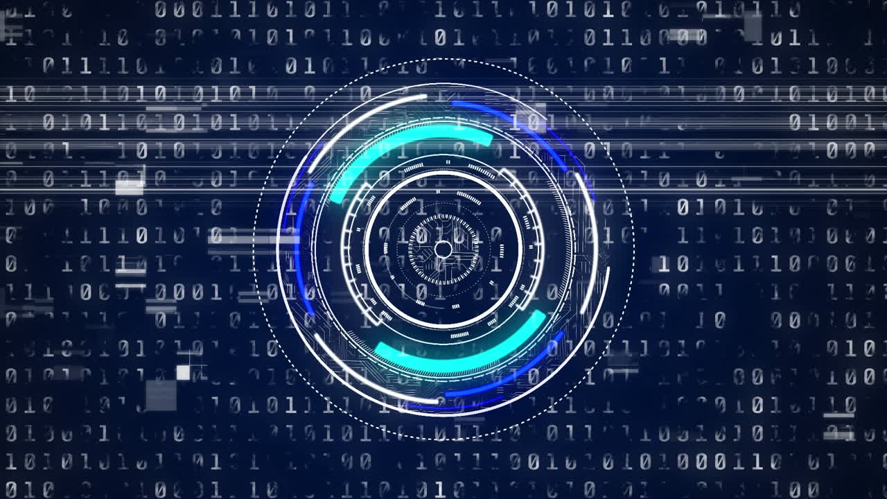 Animation of scope scanning and binary coding processing