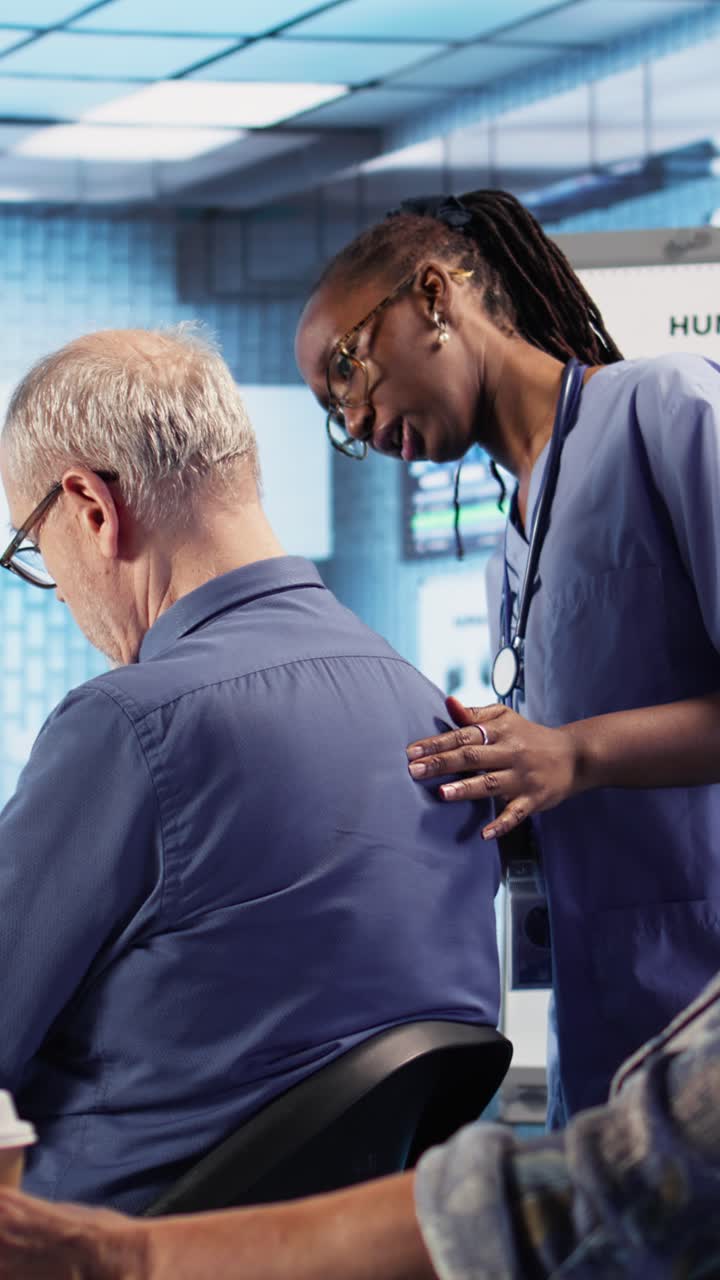 Doctor Examining Patient's Back