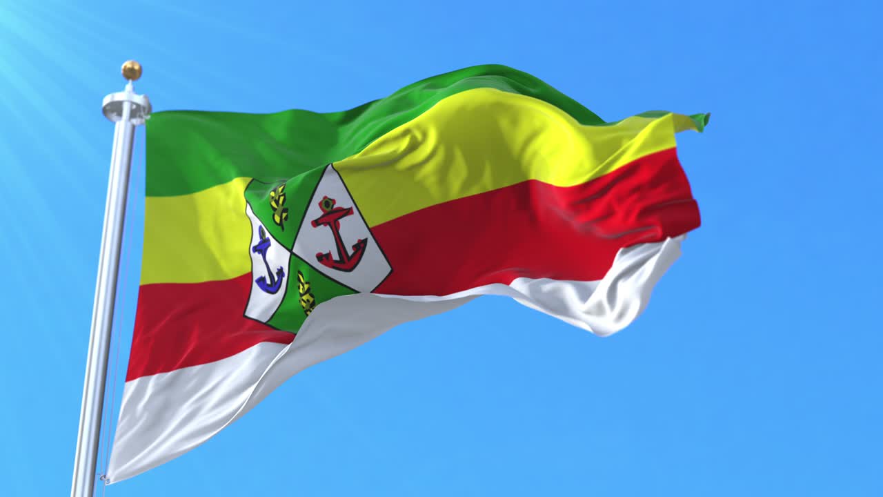 la bandera de la gran casablanca en marruecos.