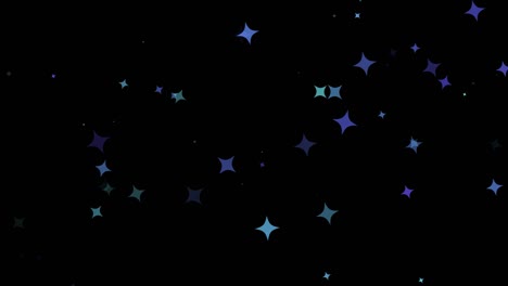 material de bucle de fondo gráfico de las hadas de las partículas brillantes