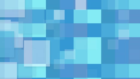 animation of moving shapes over blue background