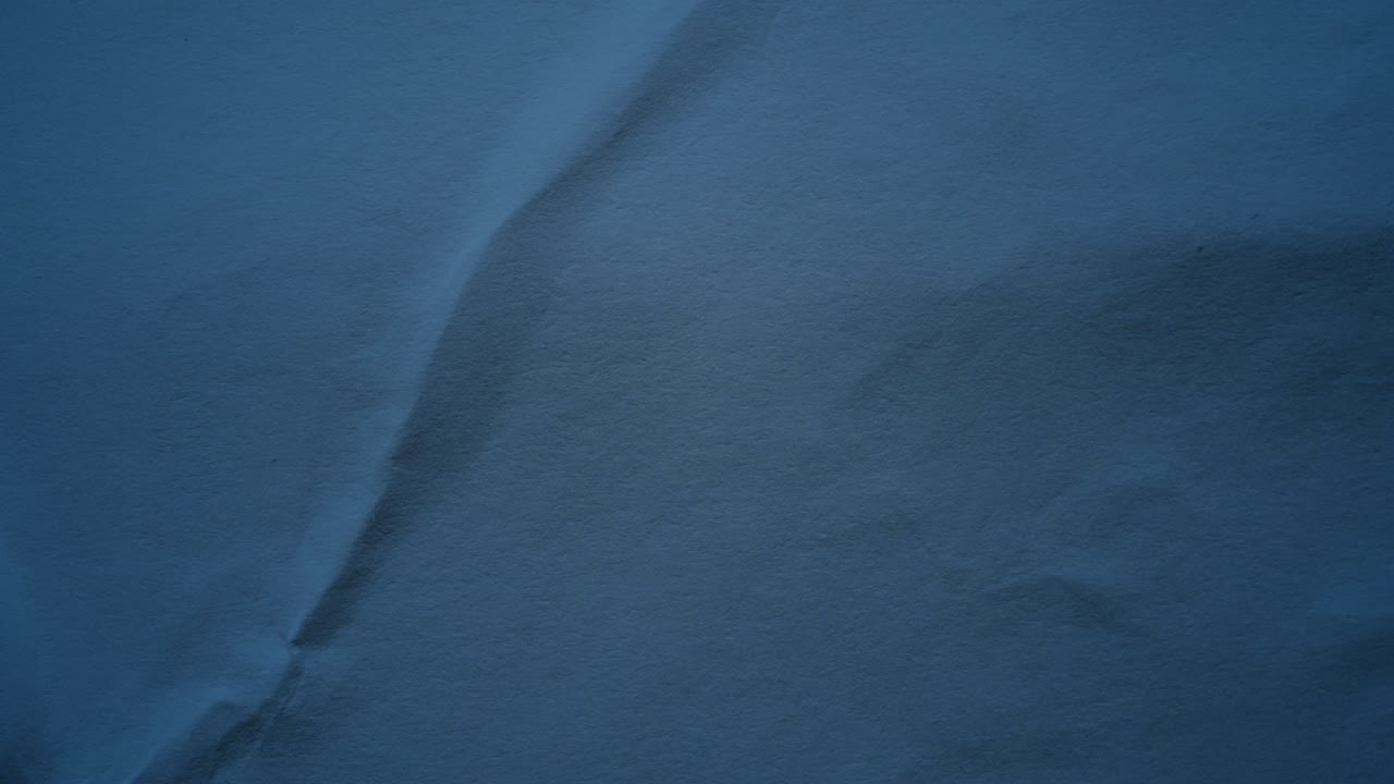 Crumpled Blue Paper Animation Loop - 4K Video