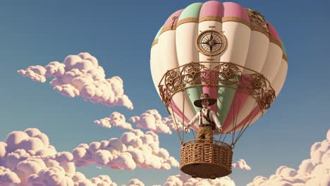 steampunk hot air balloon adventure