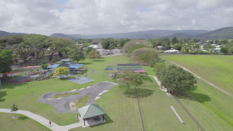 Aerial-View-Of-George-Davis-Park-On-A-Sunny-Day