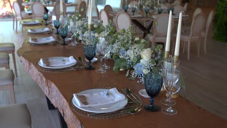 Elegant Rustic Wedding Reception Table Decor